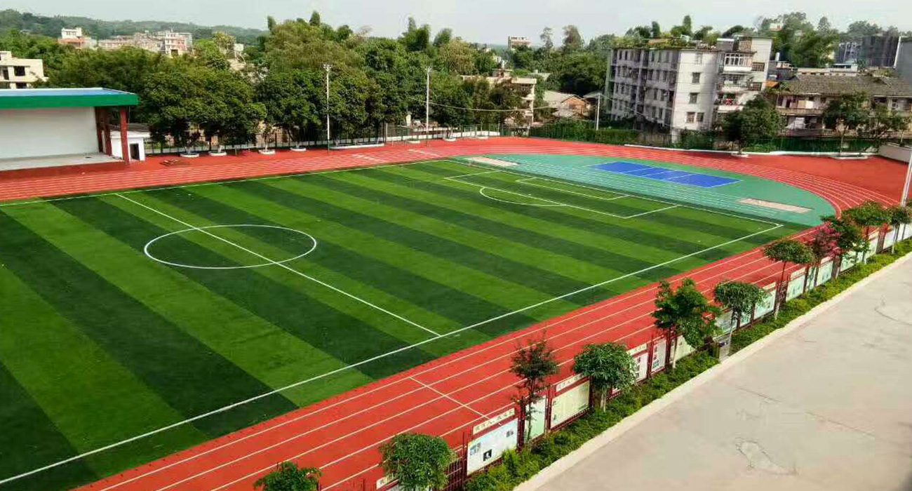 广西玉林马坡中学400米混合型跑道+人造草